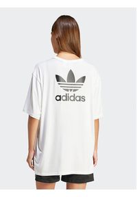 Adidas - adidas T-Shirt adicolor Trefoil IR8064 Biały Loose Fit. Kolor: biały #2