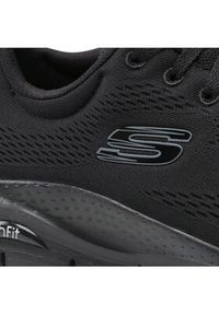 skechers - Skechers Sneakersy Arch Fit 232040/BBK Czarny. Kolor: czarny. Materiał: materiał