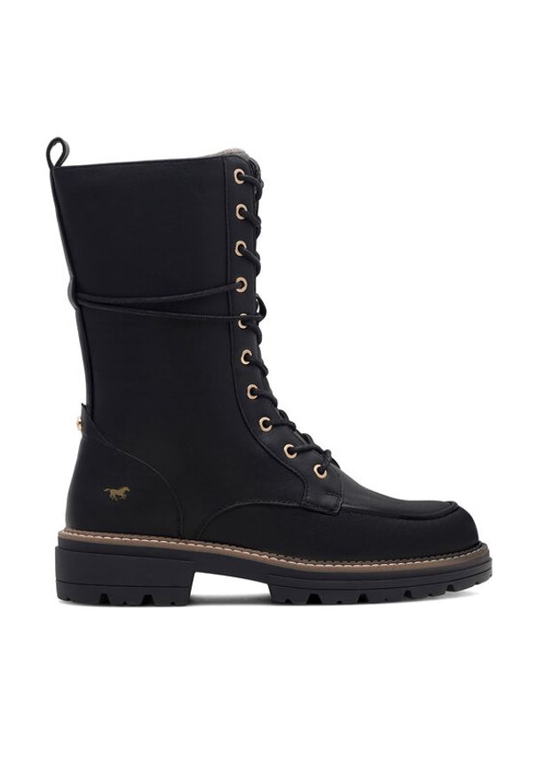 Mustang Trzewiki 1437-503 Czarny. Kolor: czarny. Materiał: materiał