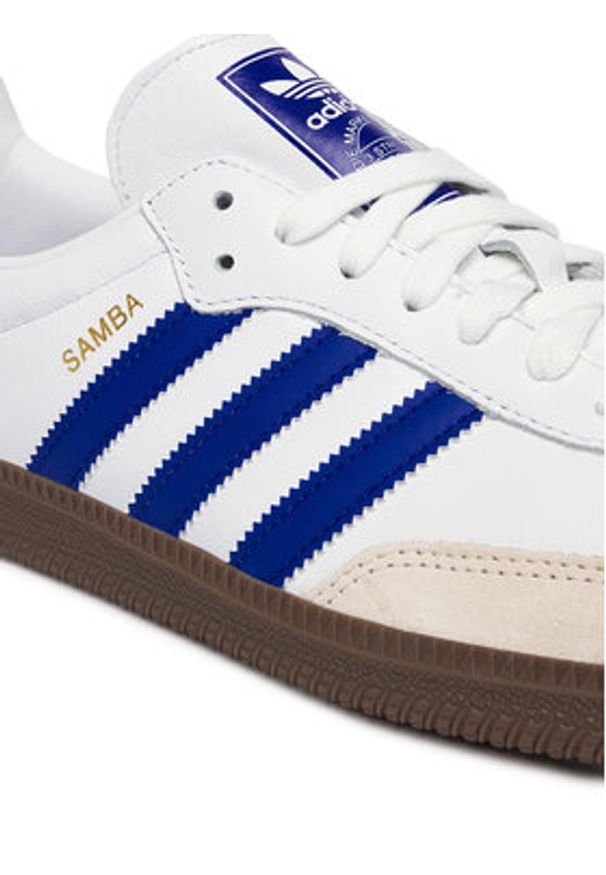 Adidas - adidas Sneakersy Samba Og JR0909 Biały. Kolor: biały. Materiał: skóra