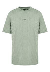 BOSS T-Shirt 50538184 Zielony Relaxed Fit. Kolor: zielony. Materiał: bawełna