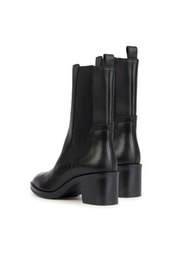 Geox Botki D Giulila D36TYB 00043 C9999 Czarny. Kolor: czarny. Materiał: skóra