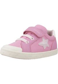 Tenisówki Geox Model B Gisli Girl Kolor Rose. Kolor: różowy. Materiał: syntetyk, tkanina. Sport: turystyka piesza