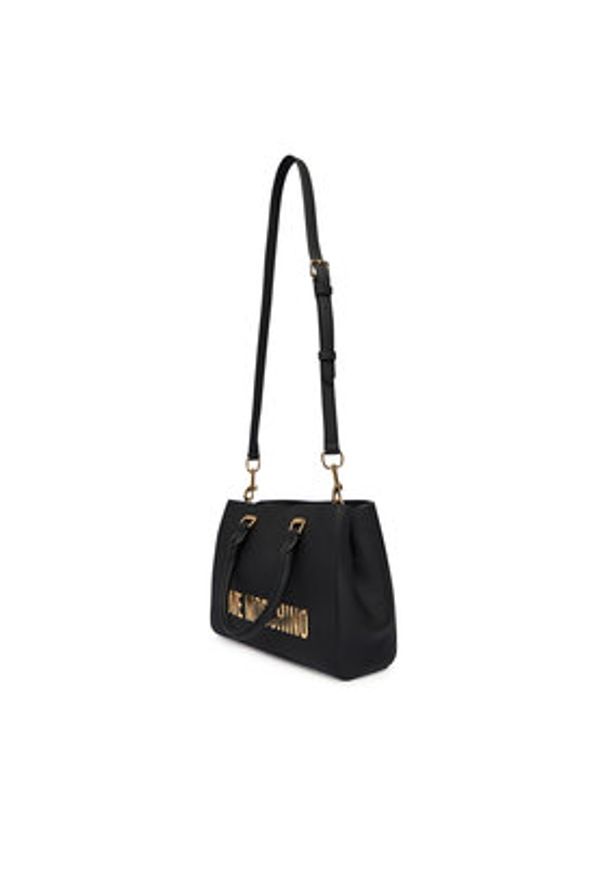 Love Moschino - LOVE MOSCHINO Torebka JC4022PP1OKD0000 Czarny. Kolor: czarny. Materiał: skórzane