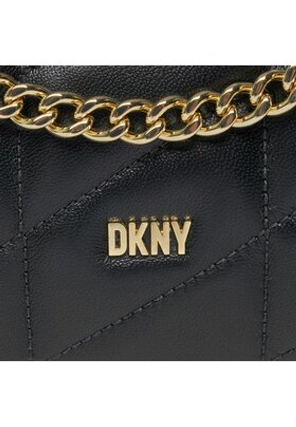 DKNY Torebka Betty R34EBB22 Czarny. Kolor: czarny. Materiał: skórzane