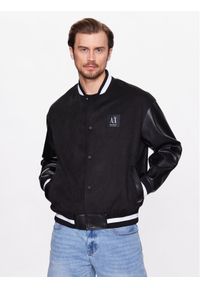 Armani Exchange Kurtka bomber 3RZB11 ZE1CZ 1200 Czarny Regular Fit. Kolor: czarny. Materiał: syntetyk