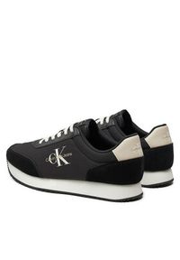 Calvin Klein Jeans Sneakersy Retro Runner Low Mix Mtl YM0YM01032 Czarny. Kolor: czarny. Materiał: materiał