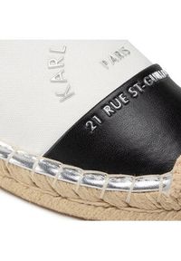 Karl Lagerfeld - KARL LAGERFELD Espadryle KL80108A Biały. Kolor: biały. Materiał: materiał #2