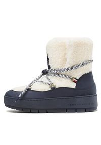 TOMMY HILFIGER - Tommy Hilfiger Śniegowce Th Faux Fur Snow Bootie FW0FW06850 Écru. Materiał: materiał #5