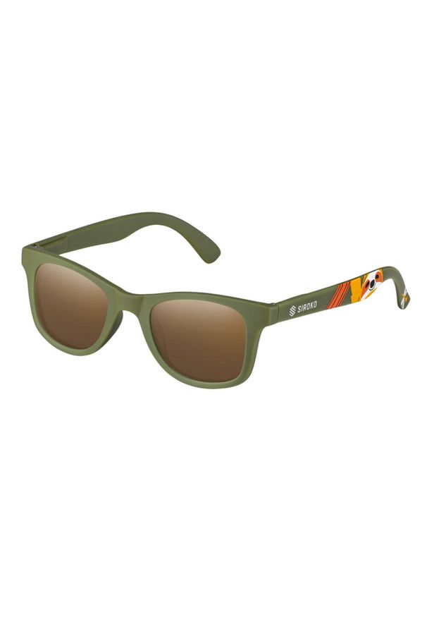 SIROKO - Okulary przeciwsłoneczne Siroko Sloth. Kolor: zielony, brązowy, wielokolorowy