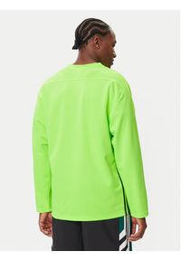 Adidas - adidas Longsleeve adicolor Mesh JW8379 Zielony Regular Fit. Kolor: zielony. Materiał: syntetyk. Długość rękawa: długi rękaw