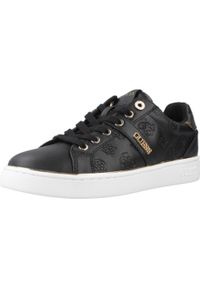 Guess - Kapcie GUESS FLFBTZ FAL12 Czarny. Kolor: czarny. Materiał: syntetyk, tkanina. Styl: sportowy