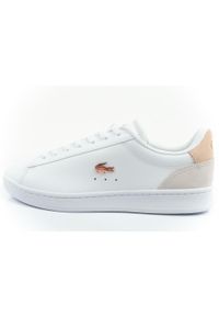 Buty sportowe trampki damskie Lacoste Carnaby. Kolor: biały, różowy, wielokolorowy