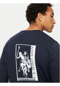 U.S. Polo Assn. Longsleeve MUP2275 Granatowy Regular Fit. Typ kołnierza: polo. Kolor: niebieski. Materiał: bawełna. Długość rękawa: długi rękaw #5