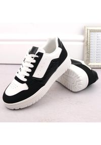 Buty sportowe sneakersy damskie biało czarne panda McBraun 23263 białe. Kolor: biały #4