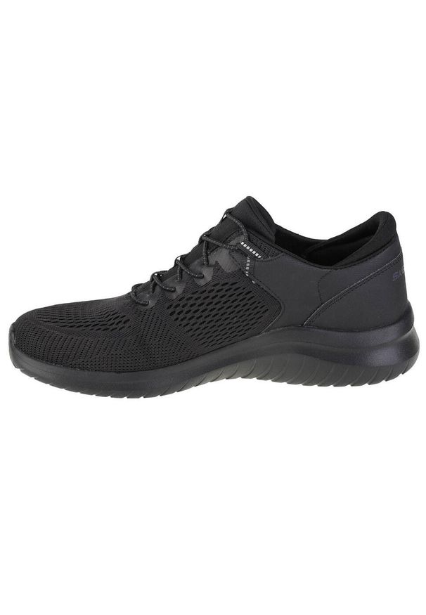 skechers - Buty do chodzenia męskie, Skechers Ultra Flex 2.0-Kerlem. Zapięcie: sznurówki. Kolor: czarny. Materiał: materiał, syntetyk, tkanina. Szerokość cholewki: normalna. Sport: turystyka piesza