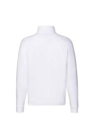 FRUIT OF THE LOOM - Bluza Męska Premium Z Zamkiem Błyskawicznym. Kolor: biały