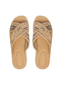 TOMMY HILFIGER - Tommy Hilfiger Klapki Raffia TH FW0FW09139 Beżowy. Kolor: beżowy. Materiał: materiał #4