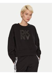 DKNY Sport Bluza DP4T9968 Czarny Loose Fit. Kolor: czarny. Materiał: syntetyk. Styl: sportowy