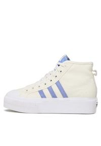 Adidas - adidas Sneakersy Nizza Platform Mid FZ6189 Biały. Kolor: biały. Materiał: materiał. Obcas: na platformie #6