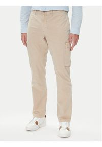 TOMMY HILFIGER - Tommy Hilfiger Spodnie materiałowe Denton MW0MW39695 Beżowy Straight Fit. Kolor: beżowy. Materiał: bawełna #1