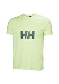 Koszulka Helly Hansen Core Graphic 2.0. Kolor: zielony. Wzór: nadruk #1