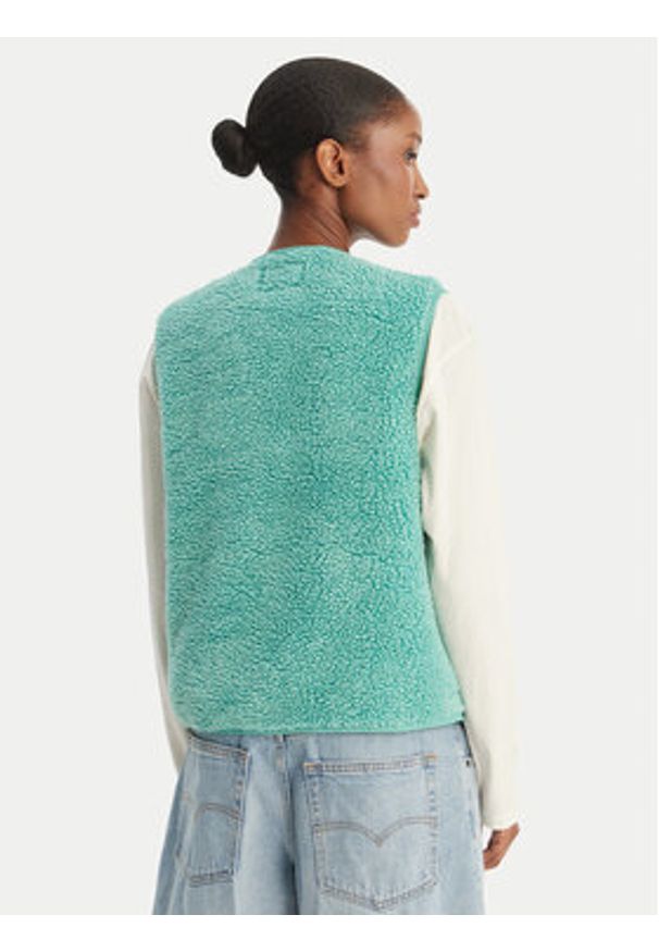 Roxy Bezrękawnik Iconic Twon Vest ERJPF03235 Zielony Regular Fit. Kolor: zielony. Materiał: syntetyk. Długość rękawa: bez rękawów