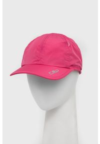 CMP czapka kolor różowy z nadrukiem. Kolor: różowy. Wzór: nadruk