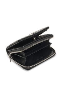 Calvin Klein Portfel Quilted Flap Zip Around LV04F1124G Czarny. Kolor: czarny. Materiał: skóra #3