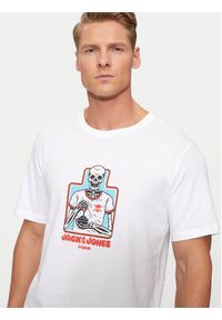 Jack & Jones T-Shirt Eight Skull 12264841 Biały Standard Fit. Kolor: biały. Materiał: bawełna #5