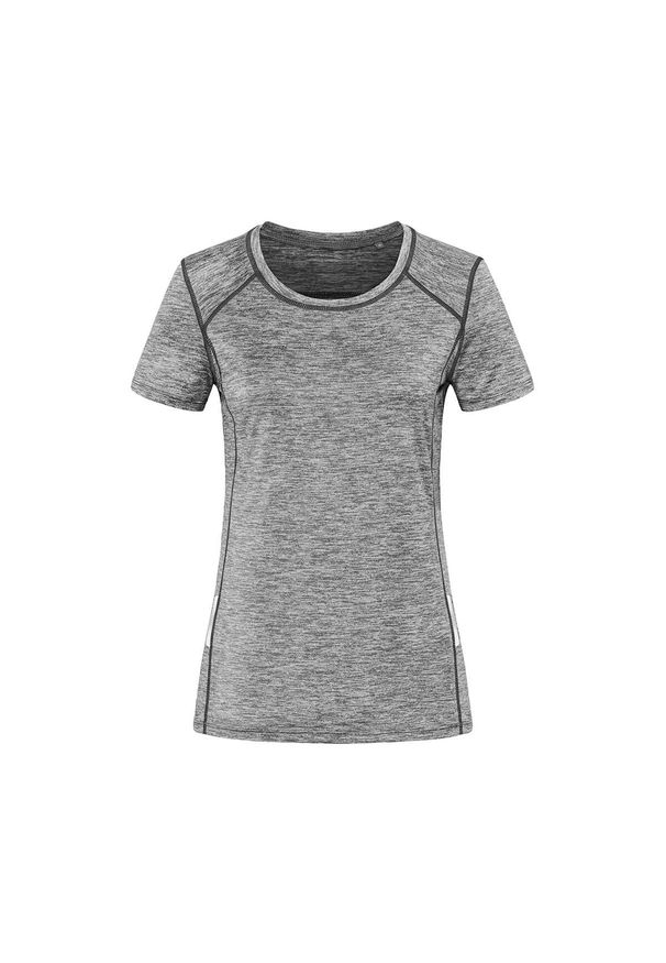 Stedman - Damska Sportowa Koszulka Odblaskowa Z Recyklingu. Kolor: szary. Sport: turystyka piesza