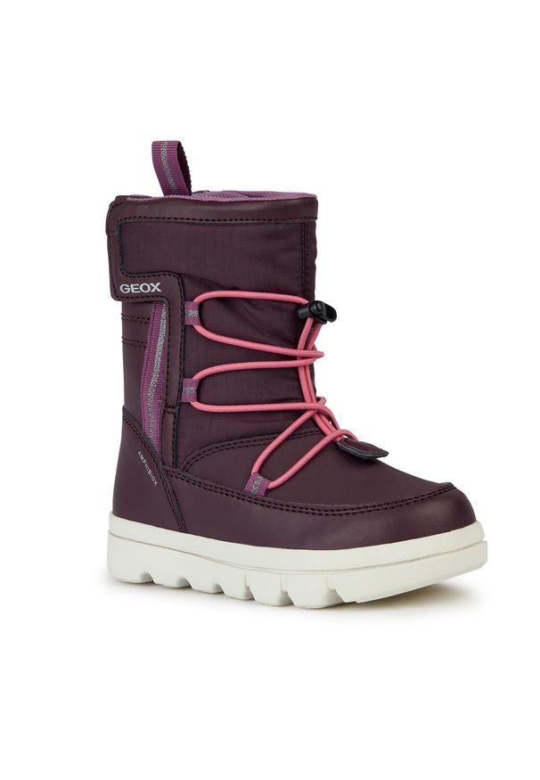 Śniegowce Geox J Willaboom Girl B A J36HWC 054FU CF88N D Prune/Fuchsia. Kolor: fioletowy