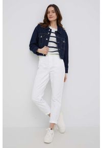 only - Only kurtka jeansowa damska kolor granatowy przejściowa oversize. Kolor: niebieski. Materiał: jeans #5