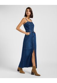 Lee - DAMSKA SUKIENKA LEE MAXI DENIM DRESS DARK FUSION 112363487. Materiał: denim. Długość: maxi #2