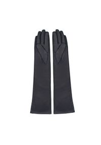 Wittchen - Damskie rękawiczki ze skóry długie czarne. Kolor: czarny. Materiał: skóra. Styl: elegancki, wizytowy
