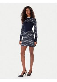 Guess Spódnica ołówkowa W5BD81 Z3JD2 Granatowy Slim Fit. Kolor: niebieski. Materiał: syntetyk #3