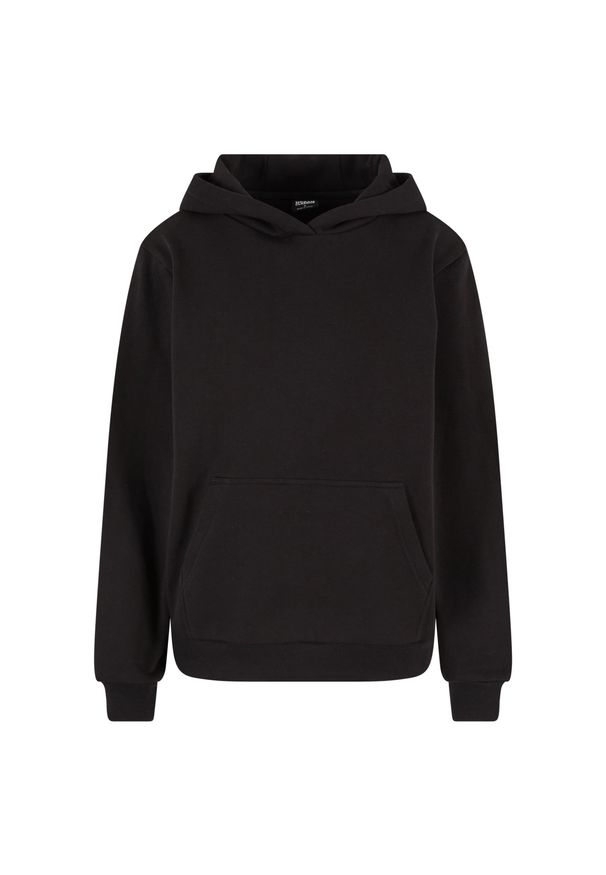 Polarowa bluza z kapturem damska Urban Classics. Typ kołnierza: kaptur. Kolor: czarny. Materiał: polar