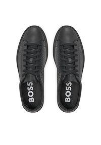 BOSS - Boss Sneakersy Kieran 50536507 Czarny. Kolor: czarny. Materiał: skóra