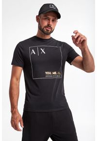 Armani Exchange - T-shirt męski ARMANI EXCHANGE. Długość rękawa: krótki rękaw. Długość: krótkie. Wzór: nadruk #1