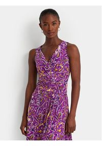 Lauren Ralph Lauren Sukienka koktajlowa 250928509001 Fioletowy Regular Fit. Kolor: fioletowy. Materiał: syntetyk. Styl: wizytowy #5