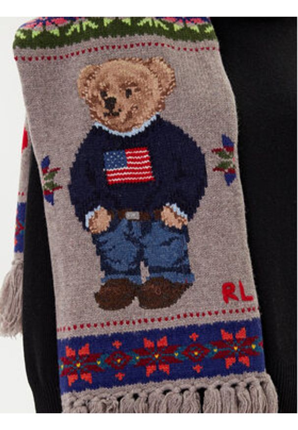 Polo Ralph Lauren Szalik 455981438001 Kolorowy. Materiał: wełna, materiał. Wzór: kolorowy