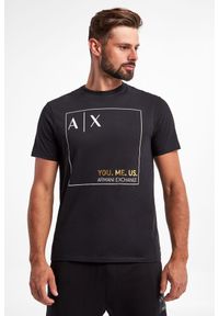 Armani Exchange - T-shirt męski ARMANI EXCHANGE. Długość rękawa: krótki rękaw. Długość: krótkie. Wzór: nadruk #5