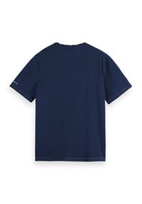 Scotch & Soda T-Shirt 169075 Granatowy Regular Fit. Kolor: niebieski. Materiał: bawełna #3