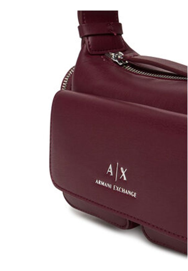 Armani Exchange Torebka XW000405 AF12589 UA343 Bordowy. Kolor: czerwony. Materiał: skórzane