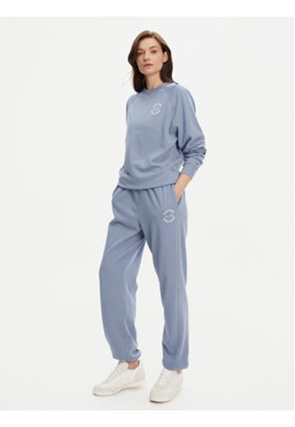 TOMMY HILFIGER - Tommy Hilfiger Spodnie dresowe UW0UW05793 Niebieski Regular Fit. Kolor: niebieski. Materiał: bawełna