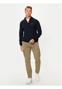 Aeronautica Militare Sweter 242MA1389L415 Niebieski Regular Fit. Kolor: niebieski. Materiał: wełna