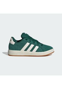 Adidas - Buty Grand Court 00s Kids. Kolor: biały, zielony, wielokolorowy, brązowy. Materiał: materiał