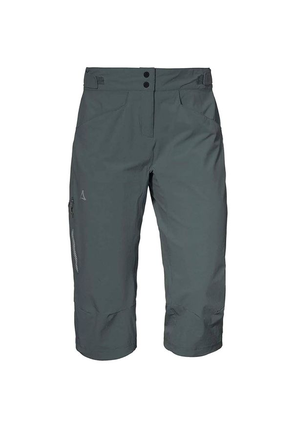 SCHÖFFEL - Spodnie trekkingowe damskie Schöffel Moldavia. Kolor: zielony. Materiał: elastan, nylon. Długość: krótkie