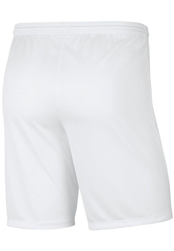 Spodenki dla dzieci Nike Dry Park III NB K białe BV6865 100. Kolor: biały. Styl: sportowy