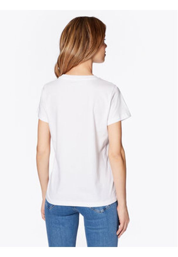 Lee T-Shirt L49EEHLJ 112330450 Biały Regular Fit. Kolor: biały. Materiał: bawełna